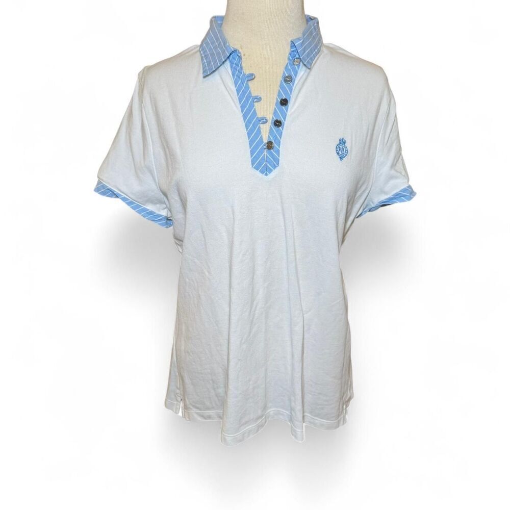 Vintage Y2k Lauren Active Ralph Lauren Polo Shirt Xl Crest Logo Preppy